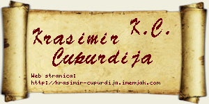 Krasimir Ćupurdija vizit kartica